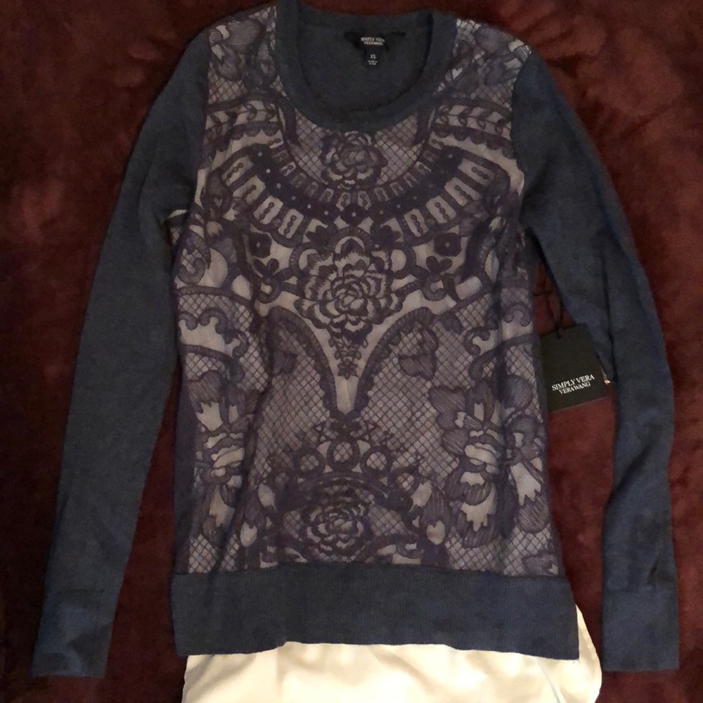 Simply Vera Long Sleeve Lace Top